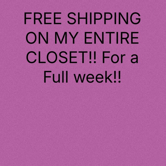 ❣️Free Shipping on my Entire Closet!! One Full Week❣️ - Picture 1 of 2